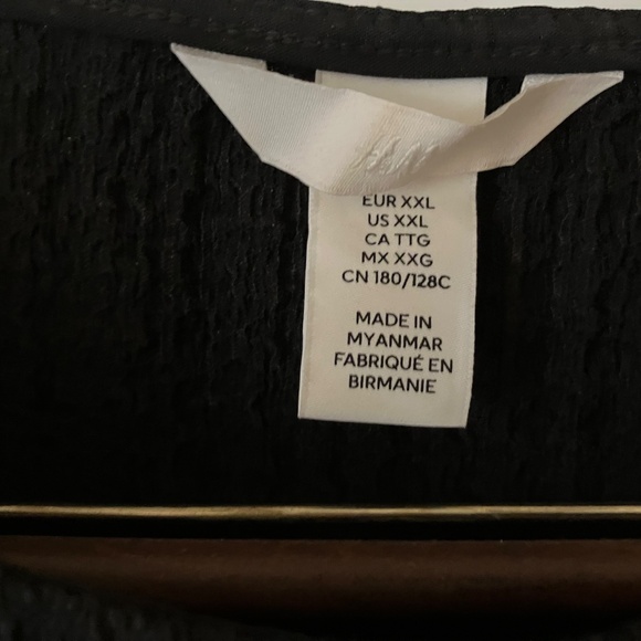 LS H&M Textured Midi Dress NWOT Sz XXL - Picture 3 of 4